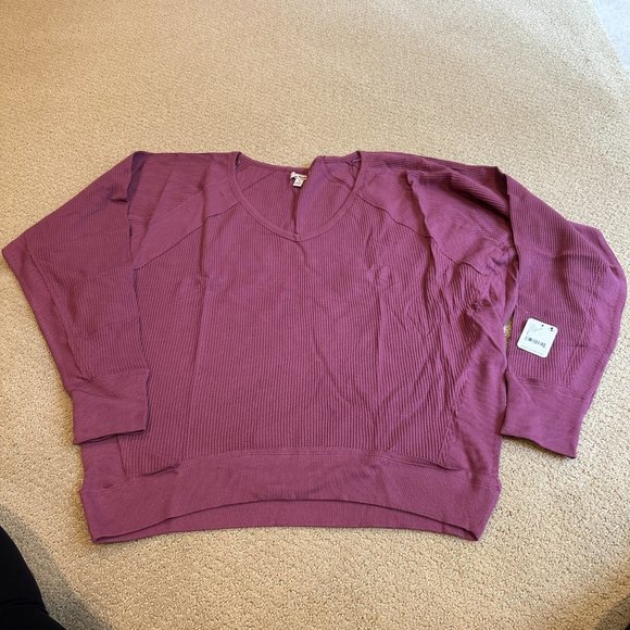 Free People Santa Clara Thermal Waffle Knit Top - Picture 4 of 13